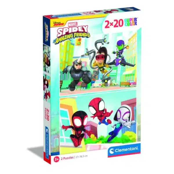 Παζλ CLEMENTONI "SPIDEY AND HIS AMAZING FRIENDS" 2 σε 1