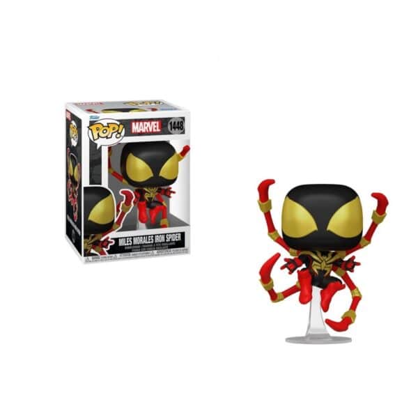 Bobblehead Figure FUNKO POP "MILES MORALES IRON SPIDER" 1448 MARVEL - Image 2