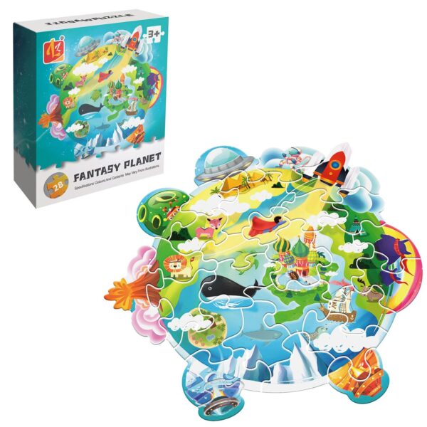 Παζλ Li Long Toys Factory "FANTASY PLANET" 28 τεμαχίων