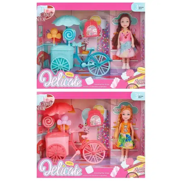 ΚΟΥΚΛΑ ΚΑΙ ΠΟΔΗΛΑΤΟ ΜΕ ΓΛΥΚΑ "SWEETS DELICATE" (Toy Markt) - Image 2