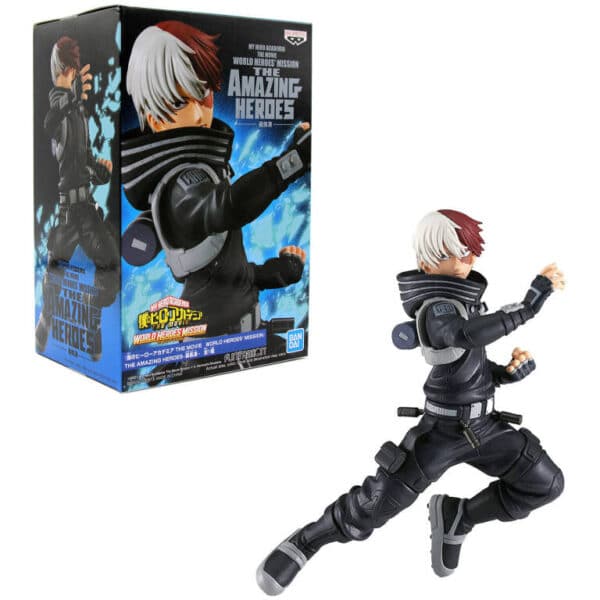 Figure BANDAI MY HERO ACADEMIA THE MOVIE WORLD HEROES' MISSION THE AMAZING HEROES "SHOTO TODOROKI" (17cm) - Image 2