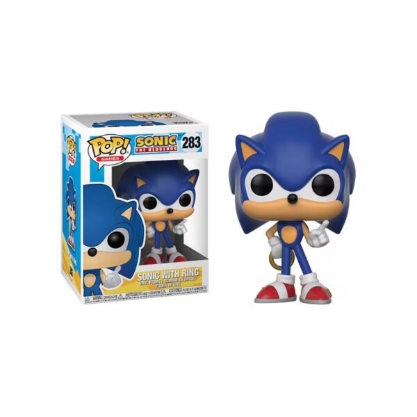 Vinyl Figure FUNKO POP SONIC THE HEDGENOG "SONIC WITH RING" 283 GAMES - Image 2