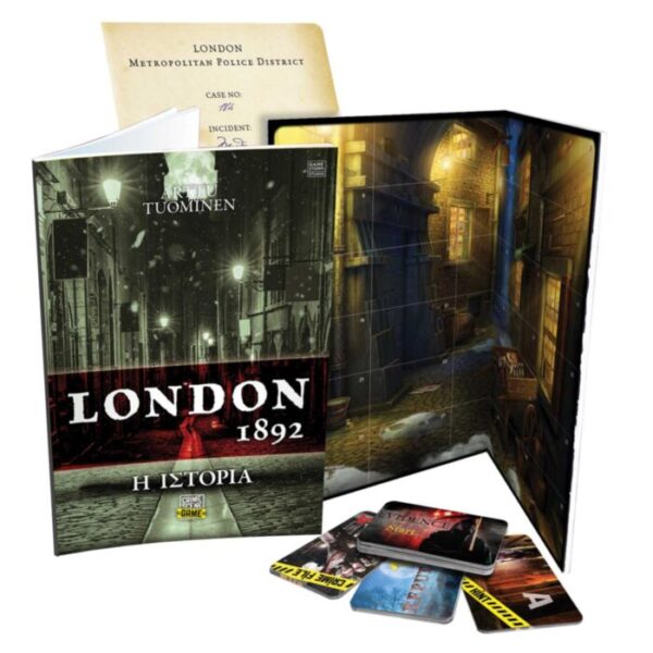ΠΑΙΧΝΙΔΙ ΕΠΙΤΡΑΠΕΖΙΟ "CRIME SCENE LONDON 1892" Για Ηλικίες 18+ Χρονών & 1+ Παίκτες (AS) - Image 2