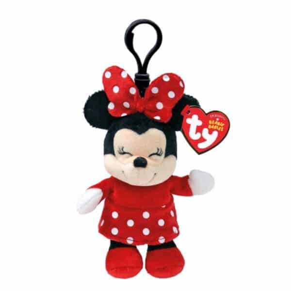 Beanie Babies Colection - Κλιπ Χνουδωτό Disney 8,5cm "MINNIE MOUSE" (Ty Inc.)