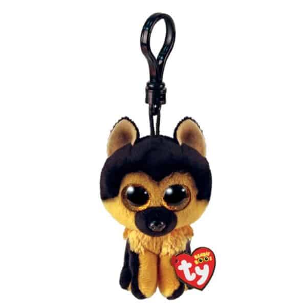 Beanie Boo's Colection - Κλιπ, Σκυλάκι Γερμανικός Ποιμενικός καφέ & μαύρο Χνουδωτό 8,5cm "SPIRIT" (Ty Inc.)