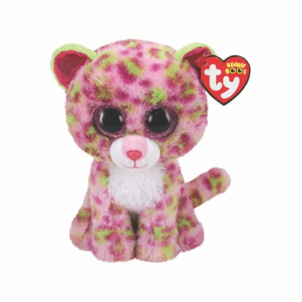 Beanie Boo's Colection, Χνουδωτό Λεοπάρδαλη Ροζ 15cm "LAINEY" (Ty Inc.)