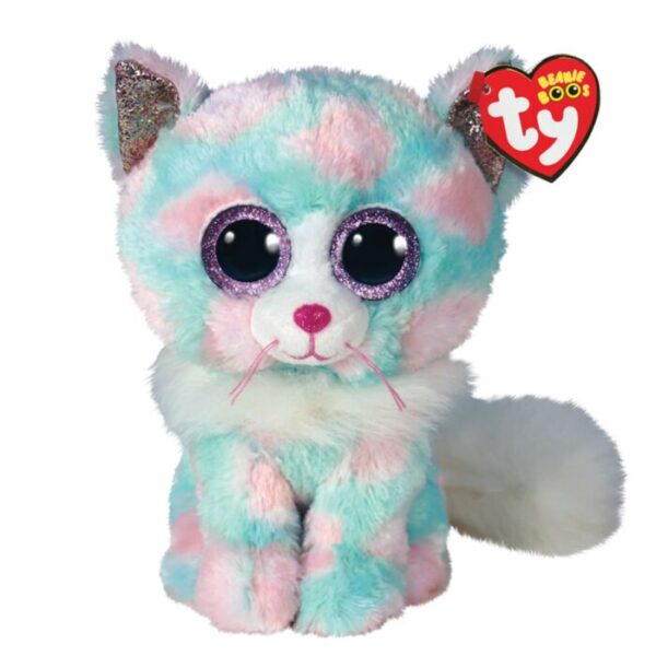 Beanie Boo's Colection, Χνουδωτό Γατούλα Παστέλ 15cm "OPAL" (Ty Inc.)