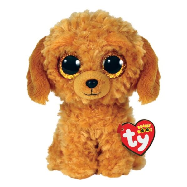 Beanie Boo's Colection, Χνουδωτό Σκυλάκι Γκολντεντουντλ Καφέ 15cm "NOODLES" (Ty Inc.)