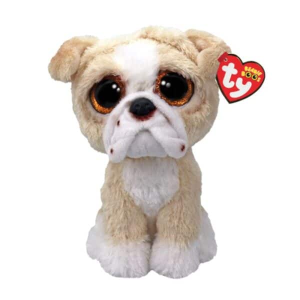 Beanie Boo's Colection, Χνουδωτό Σκυλάκι Bulldog Καφέ 15cm "POOCH" (Ty Inc.)