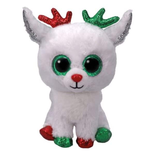 Beanie Boo's Colection, Χνουδωτός Τάρανδος Λευκός 15cm "SNOWDROP" (Ty Inc.)