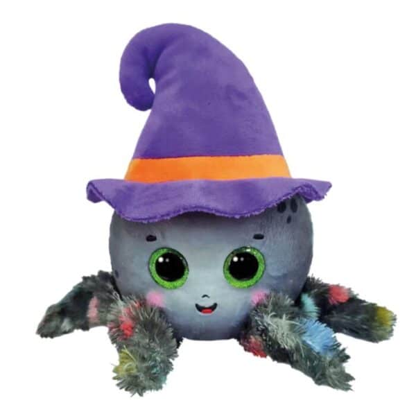 Beanie Boo's Colection, Χνουδωτή Αράχνη με Καπέλο Μάγισσας Γκρι 15cm "WEAVER" (Ty Inc.)