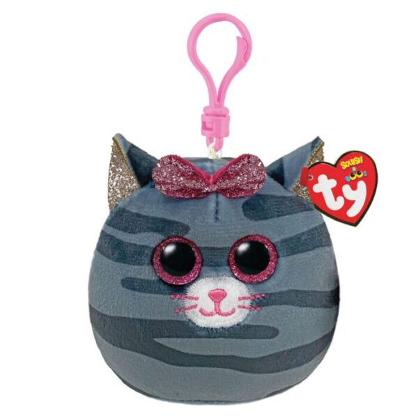 Squishy Beanies Colection - Kλιπ, Γατούλα Γκρι "KIKI" (Ty Inc.)