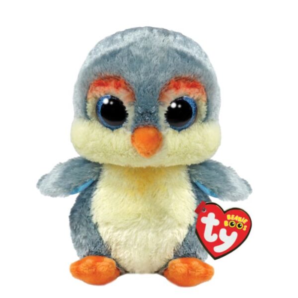 Beanie Boo's Colection, Χνουδωτός Πιγκουίνος Γκρι 15cm "FLINT" (Ty Inc.)