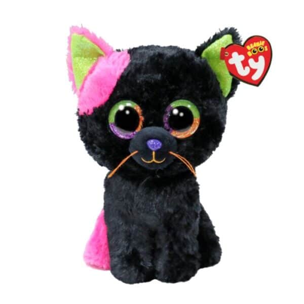 Beanie Boo's Colection, Χνουδωτή Γατούλα Μαύρη 15cm "LICORICE" (Ty Inc.)