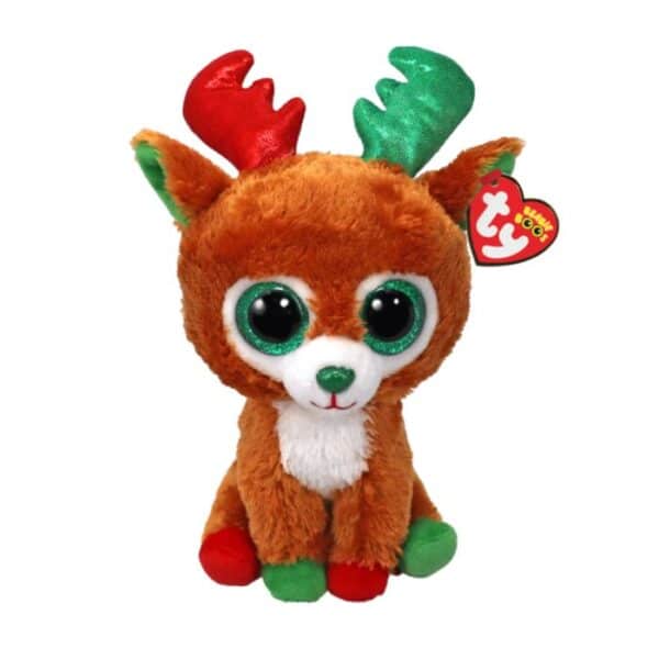 Beanie Boo's Colection, Χνουδωτός Τάρανδος Καφέ 15cm "TINSELTOES" (Ty Inc.)