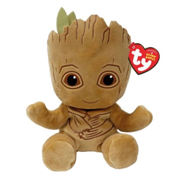 Beanie Babies Collection, Χνουδωτό MARVEL 15cm. "GROOT" (Ty Inc.)