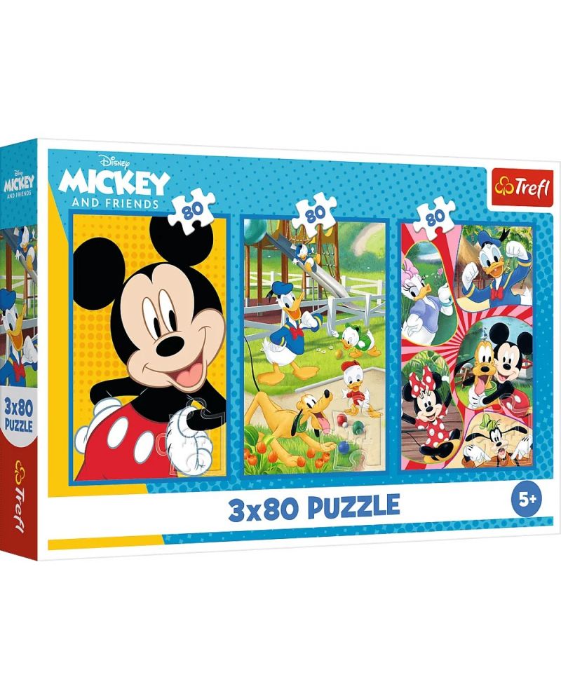 Παζλ TREFL "MICKEY AND FRIENDS" 3x80 PUZZLE