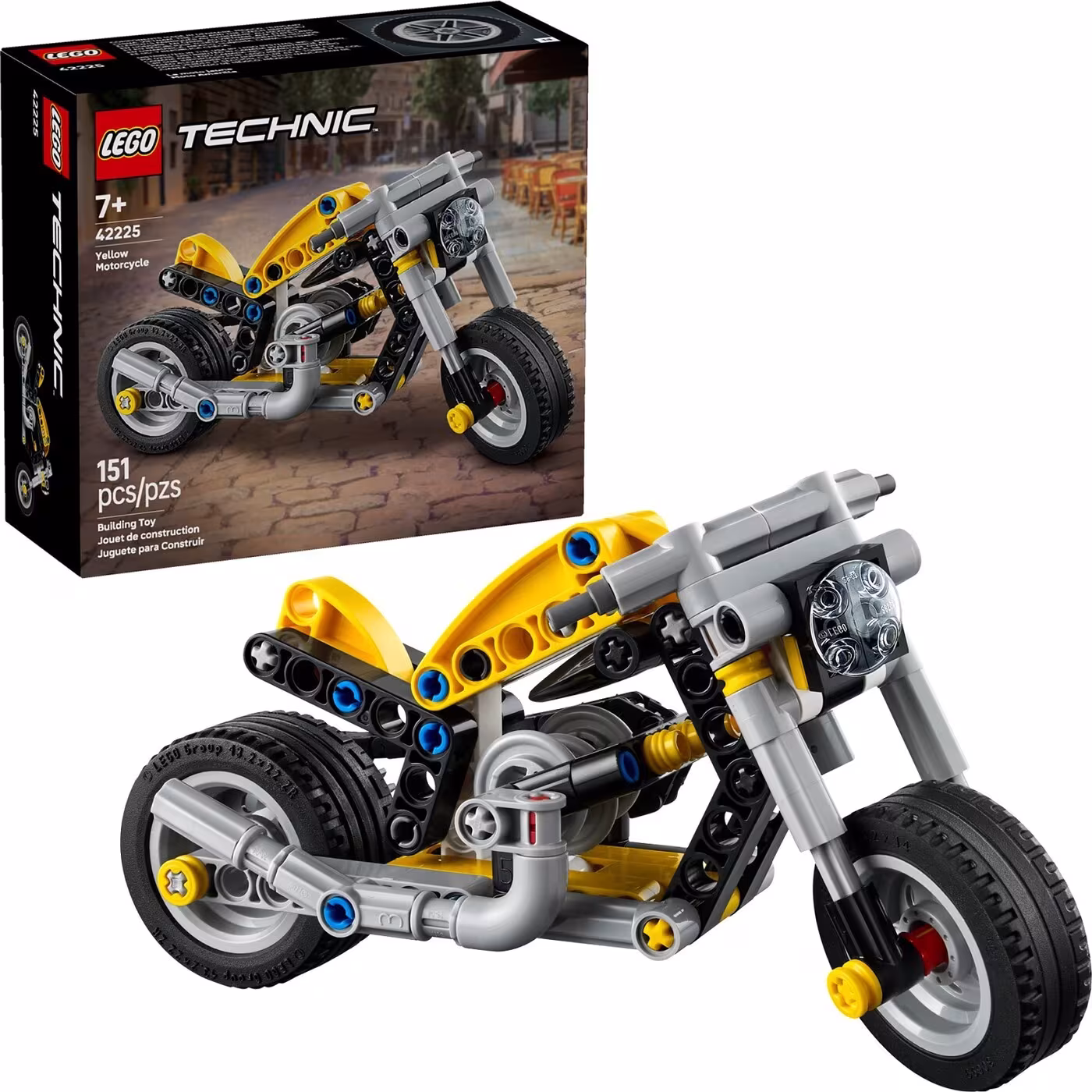 LEGO 42225 "YELLOW MOTORBIKE" (151 pcs) LEGO TECHNIC - Image 2