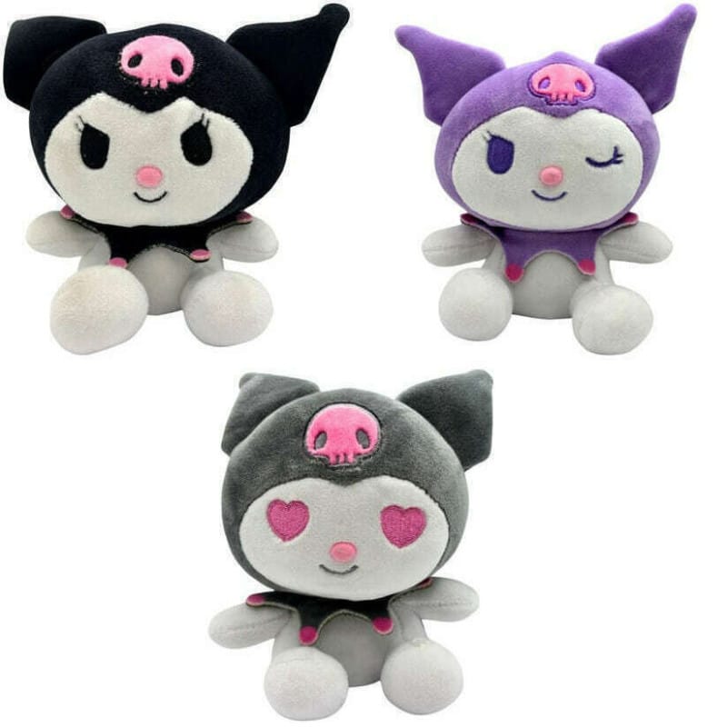 Hello Kitty Λούτρινο Kuromi 22cm. (3 σχέδια)