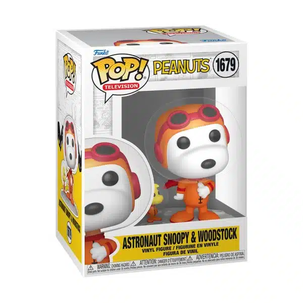 Vinyl Figure FUNKO POP PEANUTS "ASTRONAUT SNOOPY & WOODSTOCK" 1679 TELEVISION - Image 2