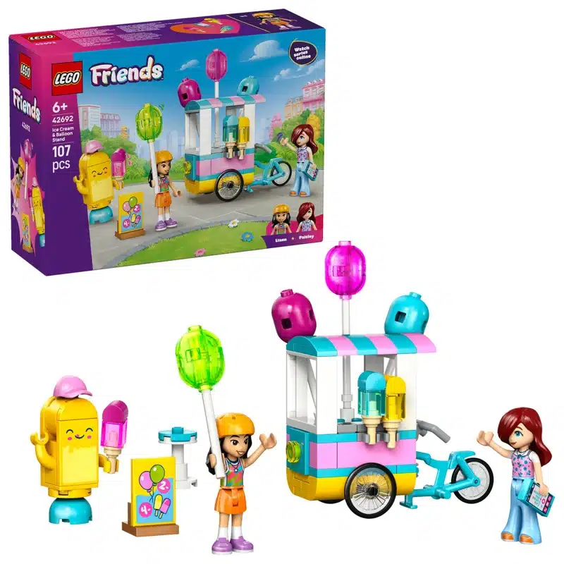 LEGO 42692 "ICE CREAM & BALLOON STAND" 107pcs LEGO FRIENDS