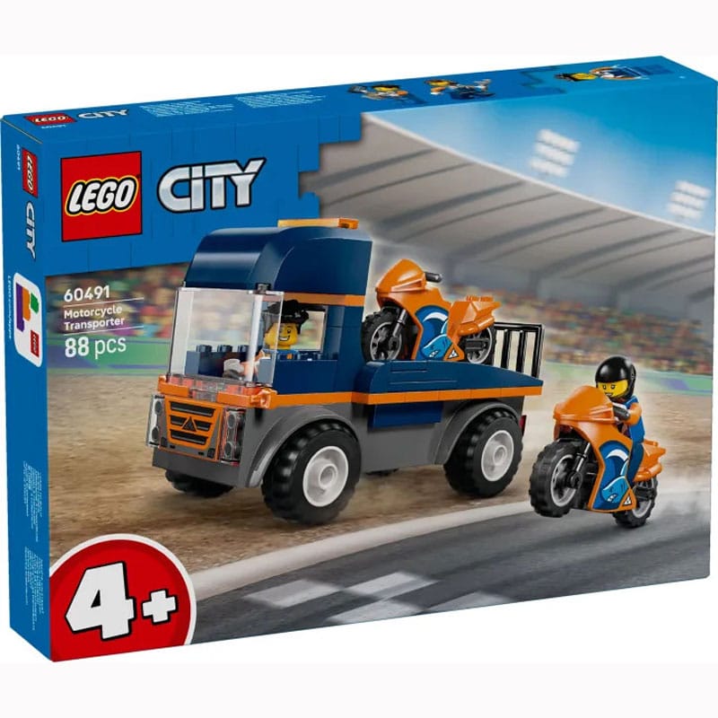 LEGO 60491 "MOTORCYCLE TRANSPORTER" 92pcs LEGO CITY