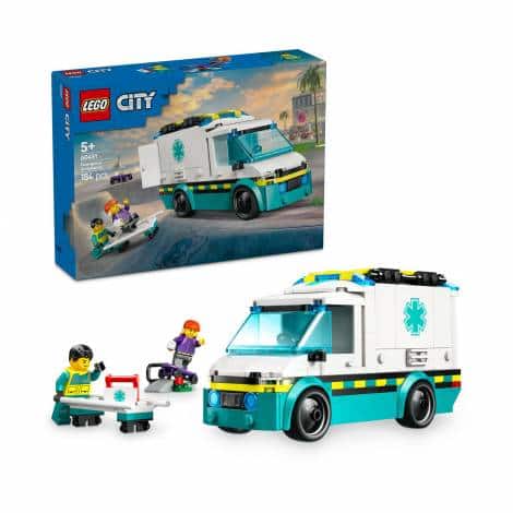 LEGO 60451 "EMERGENCY AMBULANCE" 184pcs LEGO CITY