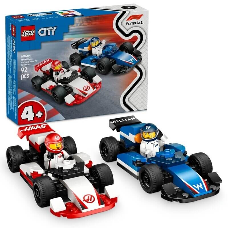 LEGO 60464 "F1 WILLIAMS RACING & HAAS F1 RACE CARS" 92pcs LEGO CITY
