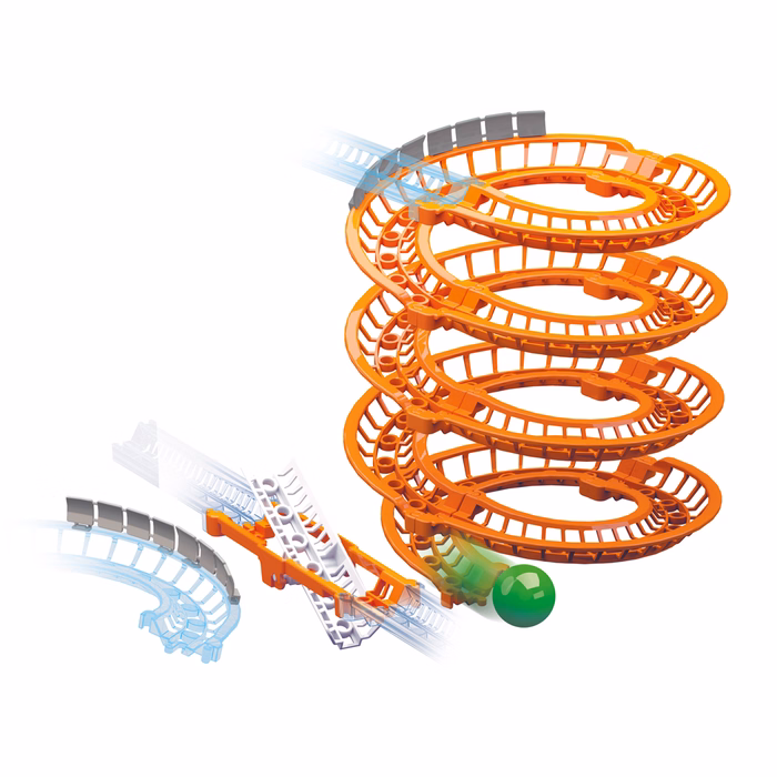 Μαθαίνω & Δημιουργώ Action-Reaction Εκπαιδευτικό Spiral Tracks-Guardrail-Trapdoor Exp. Pack (AS) - Image 2