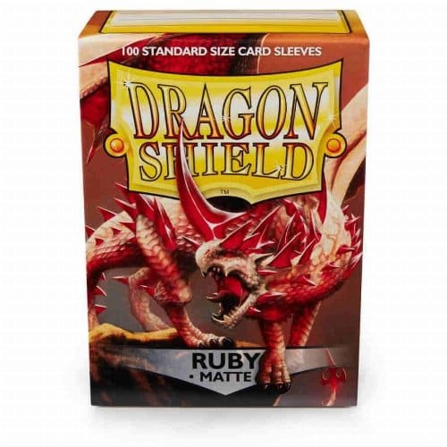 Διαφανείς Θήκες Καρτών - 100 SLEEVES 63mm x 88mm - DRAGON SHIELD RUBY - MATTE