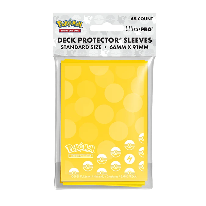 ΠΡΟΣΤΑΤΕΥΤΙΚΟ ΝΤΕΚ, DECK PROTECTOR SLEEVES, 66mm x 91mm POKEMON (65 τμχ)