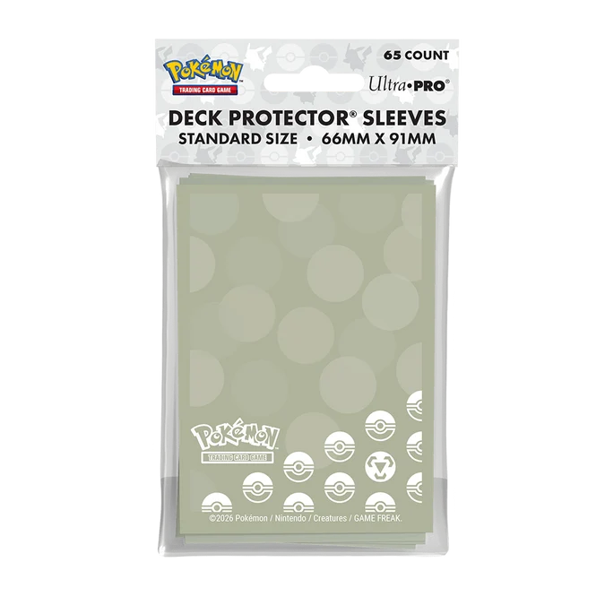 ΠΡΟΣΤΑΤΕΥΤΙΚΟ ΝΤΕΚ, DECK PROTECTOR SLEEVES, 66mm x 91mm POKEMON (65 τμχ)