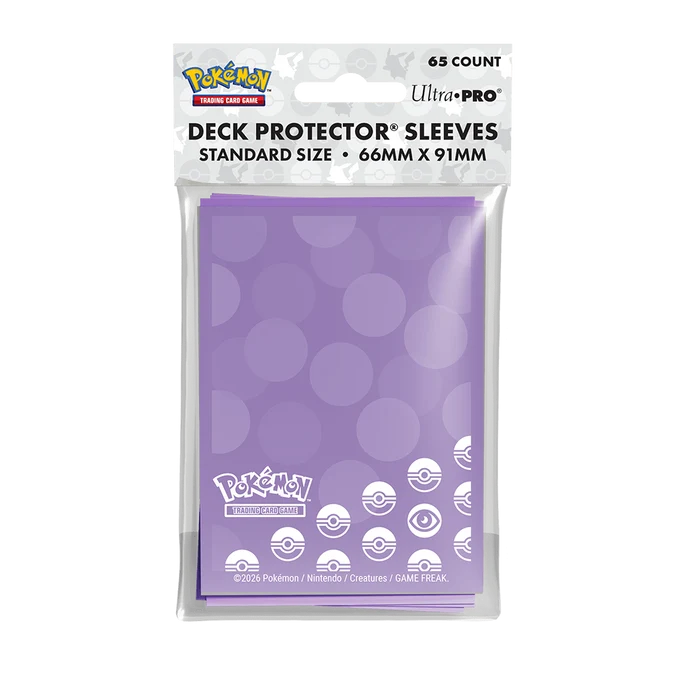 ΠΡΟΣΤΑΤΕΥΤΙΚΟ ΝΤΕΚ, DECK PROTECTOR SLEEVES, 66mm x 91mm POKEMON (65 τμχ)