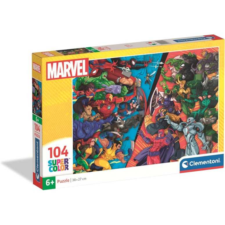 Παζλ CLEMENTONI "MARVEL" 104pcs SUPER COLOR